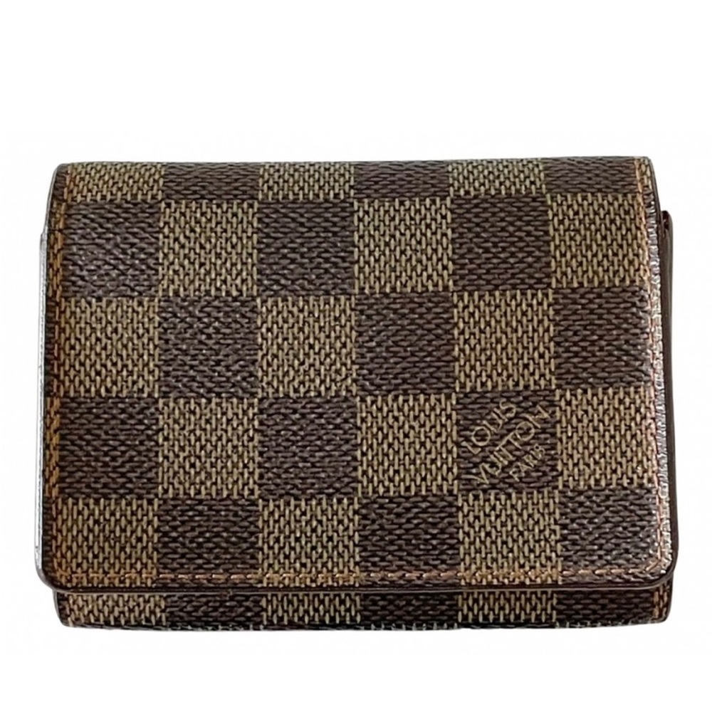 louis vuitton damier ebene wallet card case holder